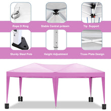 Load image into Gallery viewer, 10'X20' Folding Canopy With 6 Removable Sidewalls Outdoor Event Shelter UPF 50+ Gazebo Portable Tents For Parties Beach Camping Wedding Ez Pop Up Canopy