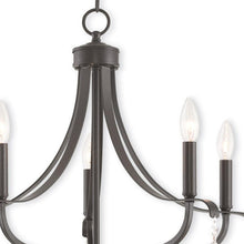Load image into Gallery viewer, 27'' Five Light Dimmable Chandelier With Shades - Bronze