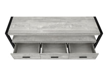 Load image into Gallery viewer, Cabinet Enclosed Storage, TV Stand - Black / Gray