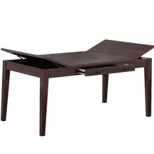 Load image into Gallery viewer, Dining Table With Built In Lift Top Storage And Drawer, Rectangular Furniture - Walnut