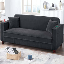 Load image into Gallery viewer, Modern Convertible Sofa With Hidden Storage USB Port, Cup Holder