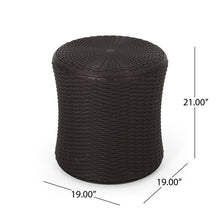 Load image into Gallery viewer, Olivo - Patio Table Outdoor Side Table - Dark Brown