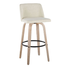 Load image into Gallery viewer, Toriano - Contemporary Fixed Height Barstool Swivel And Round Footrest (Set of 2)