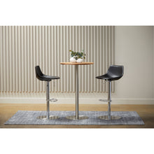 Load image into Gallery viewer, Metallic Rounded Steel Bar Table - Wood Brown And Silver