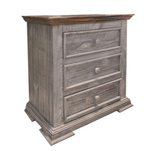 Load image into Gallery viewer, 30" x 18" x 31.8" Three Drawer Nightstand - Gray