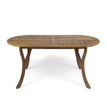 Load image into Gallery viewer, Outdoor Table With Smooth Lines, Slat Top