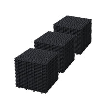 Load image into Gallery viewer, Interlocking Deck Tiles Plastic Waterproof Outdoor All Weather Anti-Slip Bathroom Shower Balcony Porch Strong Weight Capacity Upto 440 Lbs, Pebble Stone Pattern