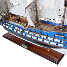 Load image into Gallery viewer, Hand Painted Model Boat (624642) - White / Blue