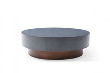 Load image into Gallery viewer, Steel Round Coffee Table - Antique Copper And Gray
