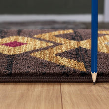 Load image into Gallery viewer, Tribes - 5'3" X 7'3" Southwest Area Rug - Brown