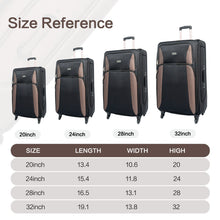 Load image into Gallery viewer, 4 Piece Set Softshell Luggage