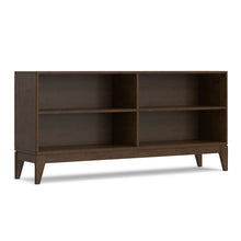 Load image into Gallery viewer, Harper - 4 Shelf Low Bookcase - Walnut Brown