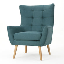 Load image into Gallery viewer, Club Chair With Rubberwood Legs