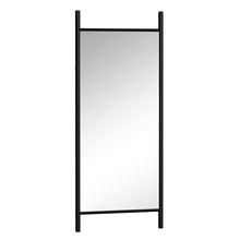 Load image into Gallery viewer, 71" Wood Leaning Ladder Framed Full Length Mirror - Black