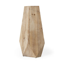 Load image into Gallery viewer, Geometric Cylinder Table Vase - Natural