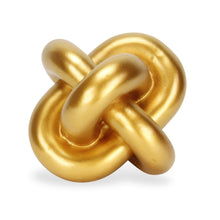 Load image into Gallery viewer, Knot Tabletop Sculpture - Gold