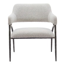 Load image into Gallery viewer, 28" Fabric Arm Chair - Gray And Black