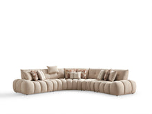 Load image into Gallery viewer, Boucle L Shaped Sectional - Taupe