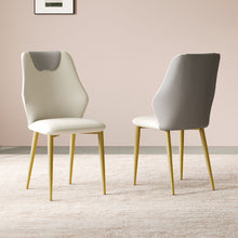 Load image into Gallery viewer, Dining Chairs (Set of 2) - Beige / Gray