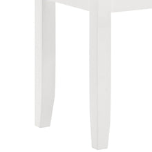 Load image into Gallery viewer, Vanity Stool With Padded Seat - White