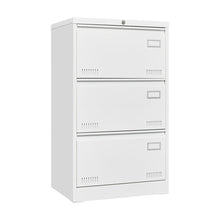 Load image into Gallery viewer, Filing Cabinet Lateral File Cabinet 3 Drawer, Locking Metal File Cabinets Three Drawer, Office Filing Cabinet With Lock Drawers For Home Office
