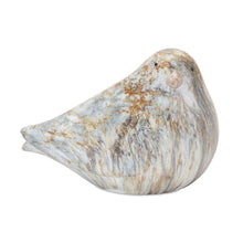 Load image into Gallery viewer, Faux Marble Bird Figurines (Set of 2) - Brown / Blue / Green