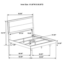 Load image into Gallery viewer, Strout - Queen Panel Bed With Upholstered Headboard - Rustic