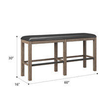 Load image into Gallery viewer, Bar Height Bench - Brown