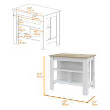 Load image into Gallery viewer, Stainless Steel Counter Utility Cabinet Utility Sink - Natural / White