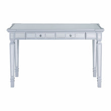 Load image into Gallery viewer, Mirrored Writing Desk With Two Drawers - Silver