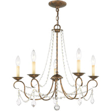 Load image into Gallery viewer, 23" Five Light Dimmable Chandelier With Shades - Bronze