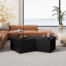 Load image into Gallery viewer, Irregular Pentagon Nesting Coffee Table Set