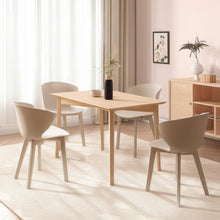 Load image into Gallery viewer, Heavy Duty Plastic Dining Side Chairs (Set of 4) - Beige