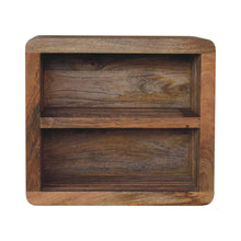 Load image into Gallery viewer, 18" Solid Wood Carved Geometric Floating Nightstand - Brown