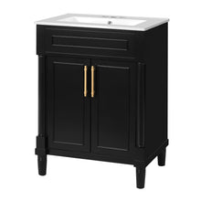 Load image into Gallery viewer, Bathroom Vanity With Integrated Sink, 2 Door Cabinet, Single Sink For Small To Medium Bathrooms