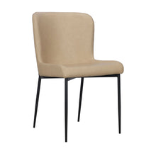 Load image into Gallery viewer, Upholstered Faux Leather Dining Side Chairs (Set of 2) - Sand