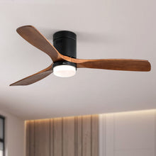Load image into Gallery viewer, Indoor Ceiling Fan With Lights, Reversible DC Motor, Remote Control - Black