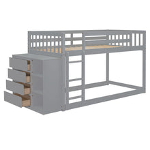 Load image into Gallery viewer, Bunk Bed With 4 Drawers And 3 Shelves