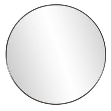 Load image into Gallery viewer, 36" Round Framed Accent Mirror - Black