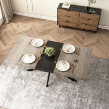 Load image into Gallery viewer, Retro Rectangular Stretch Dining Table With Embossed Center Plate
