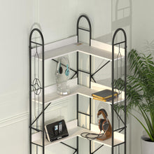 Load image into Gallery viewer, Industrial Style Corner Bookshelf With Thickened Iron Frame