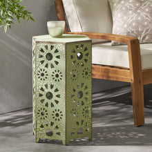 Load image into Gallery viewer, Galore - Side Table With Sunburst Cut Out Design
