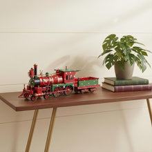 Load image into Gallery viewer, Handmade Tin Christmas Train Model - Red / Green