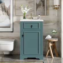 Load image into Gallery viewer, Elegant Bathroom Vanity With Ceramic Sink, Soft Close Door, Adjustable Shelf