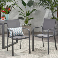 Load image into Gallery viewer, Waterfal - Outdoor Aluminum Dining Chair With Mesh Seat (Set of 2)