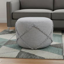Load image into Gallery viewer, Cotton Ottoman Round - Gray