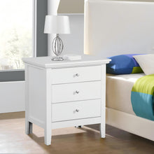 Load image into Gallery viewer, 3 Drawer Nightstand & Dove Tailed Drawers
