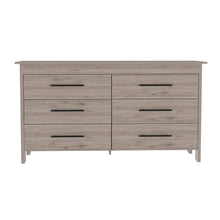 Load image into Gallery viewer, Six Drawer Double Dresser (737986) - Light Gray