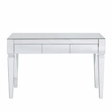 Load image into Gallery viewer, Mirrored Writing Desk With Three Drawers - Silver