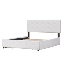 Load image into Gallery viewer, Upholstered Platform Bed With Classic Headboard And Drawers, No Box Spring Needed